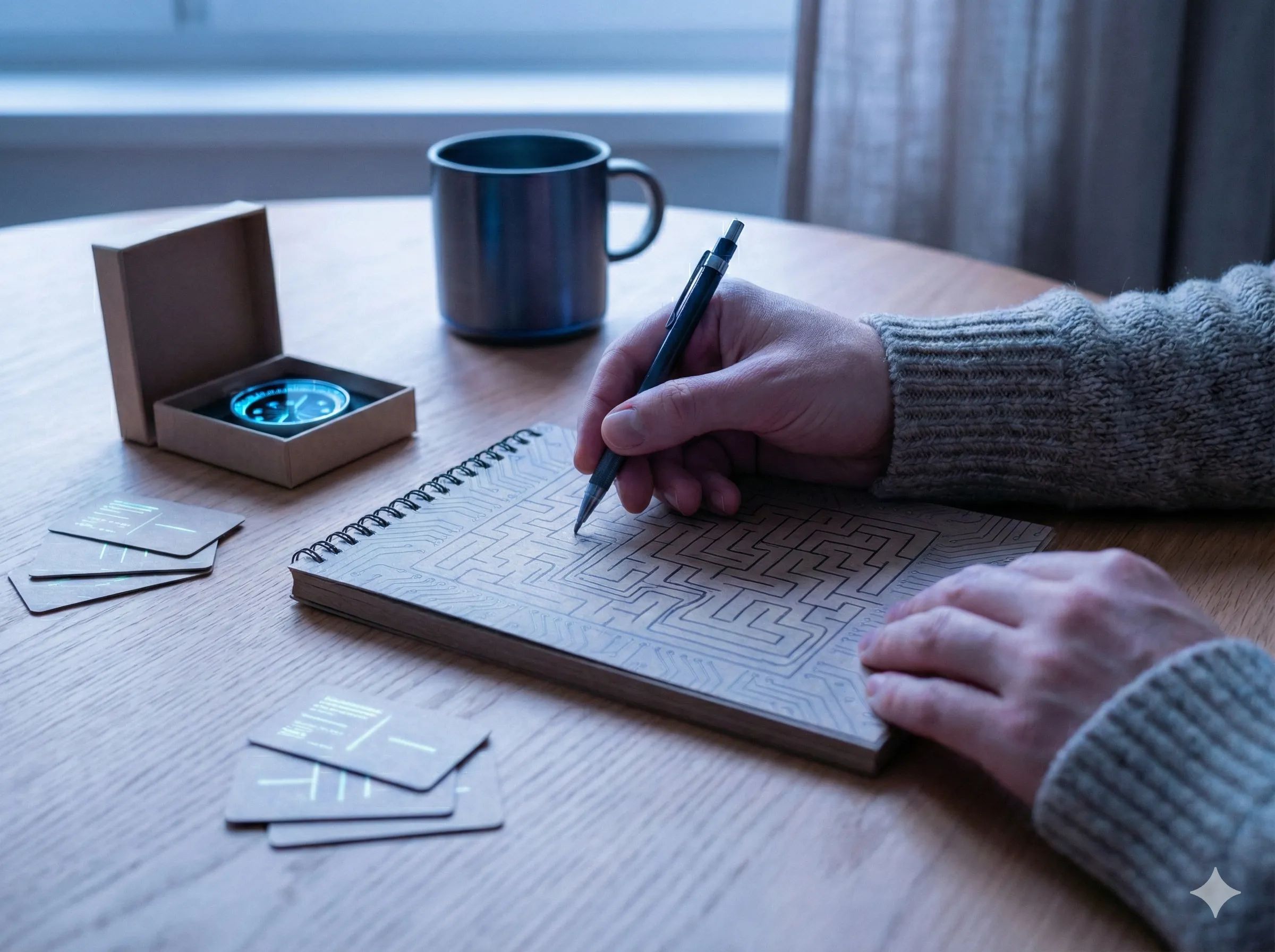 Diagram showing the four-part AI workflow vocabulary: The Runner, The Grid, The Countermeasures, and The Trace